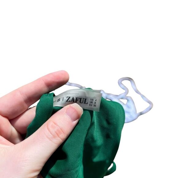 ZAFUL Cactus Print Smocked String Bikini Set Size 4 - Picture 8 of 8